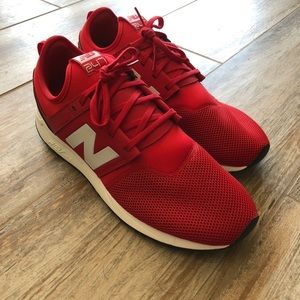 new balance red sneakers